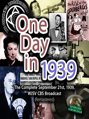 cover image of One Day in 1939